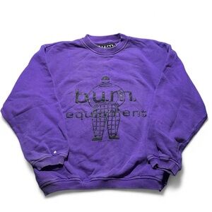 Rare VTG 1991 BUM Equipment Purple Men's Crewneck